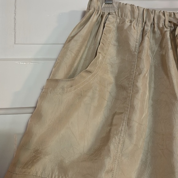 Miss Love Gold/Beige Drawstring Parachute Pants - Picture 6 of 6